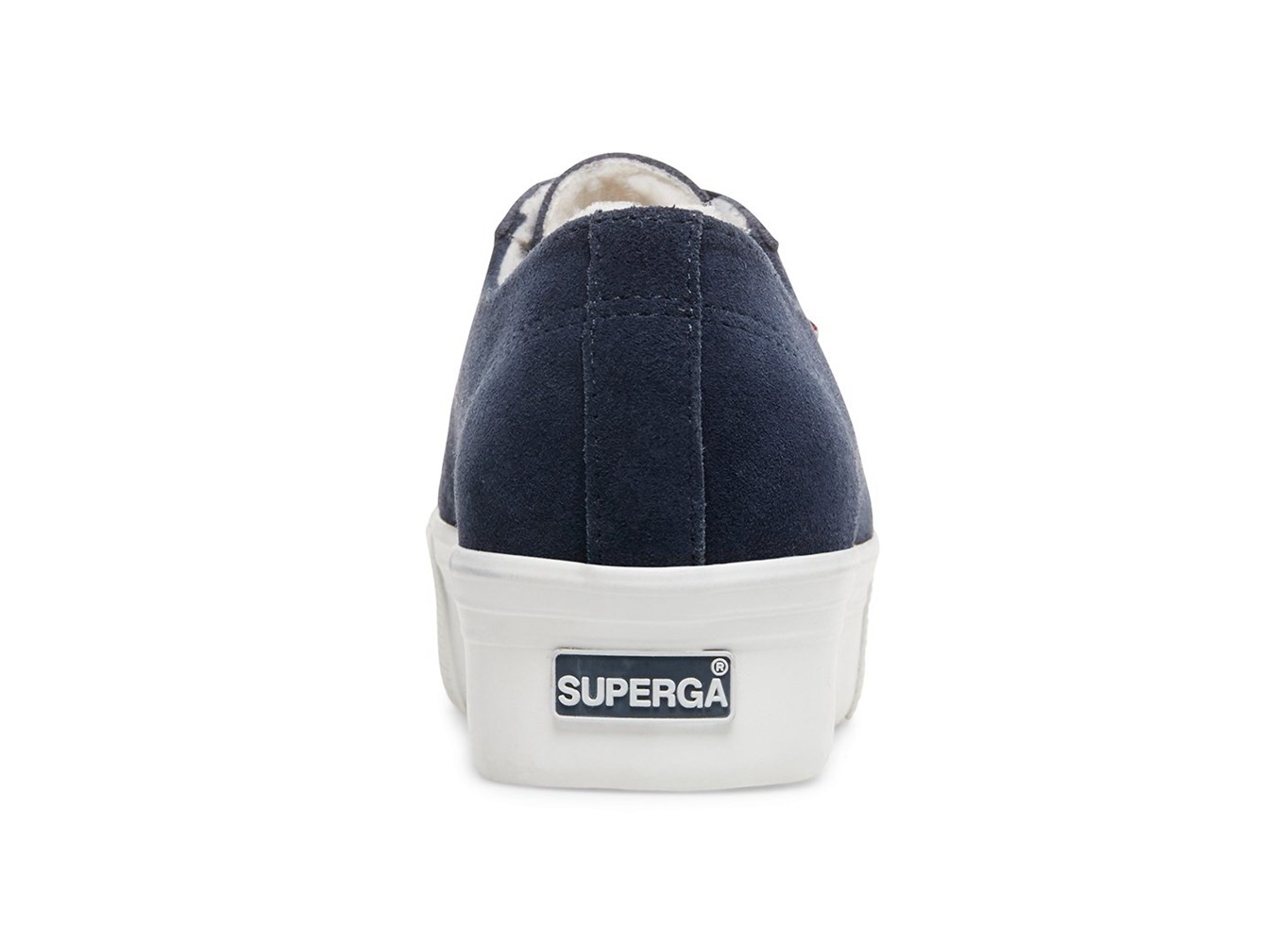 Superga Plataforma Mujer Azul Marino - 2790 Suehairyfurw - 527436DNE